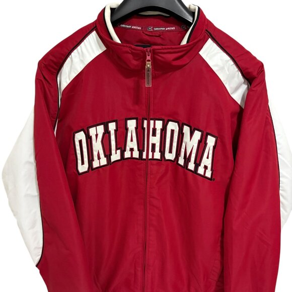 Oklahoma Sooners Full Zip Jacket Size 2XL Red Embroidered Colosseum - Picture 1 of 7